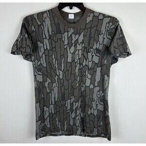 Vintage 90s Single Stitch Camo Pocket T-Shirt / Size Medium